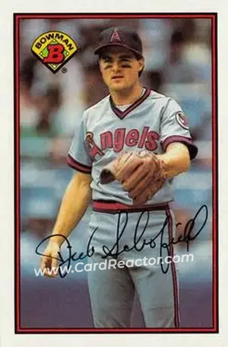 1989 Bowman #46 - Dick Schofield - California Angels - Front 1989 Bowman #46 - Dick Schofield - California Angels - Front