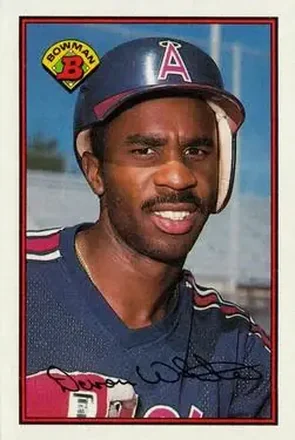1989 Bowman #54 - Devon White - California Angels 1989 Bowman #54 - Devon White - California Angels
