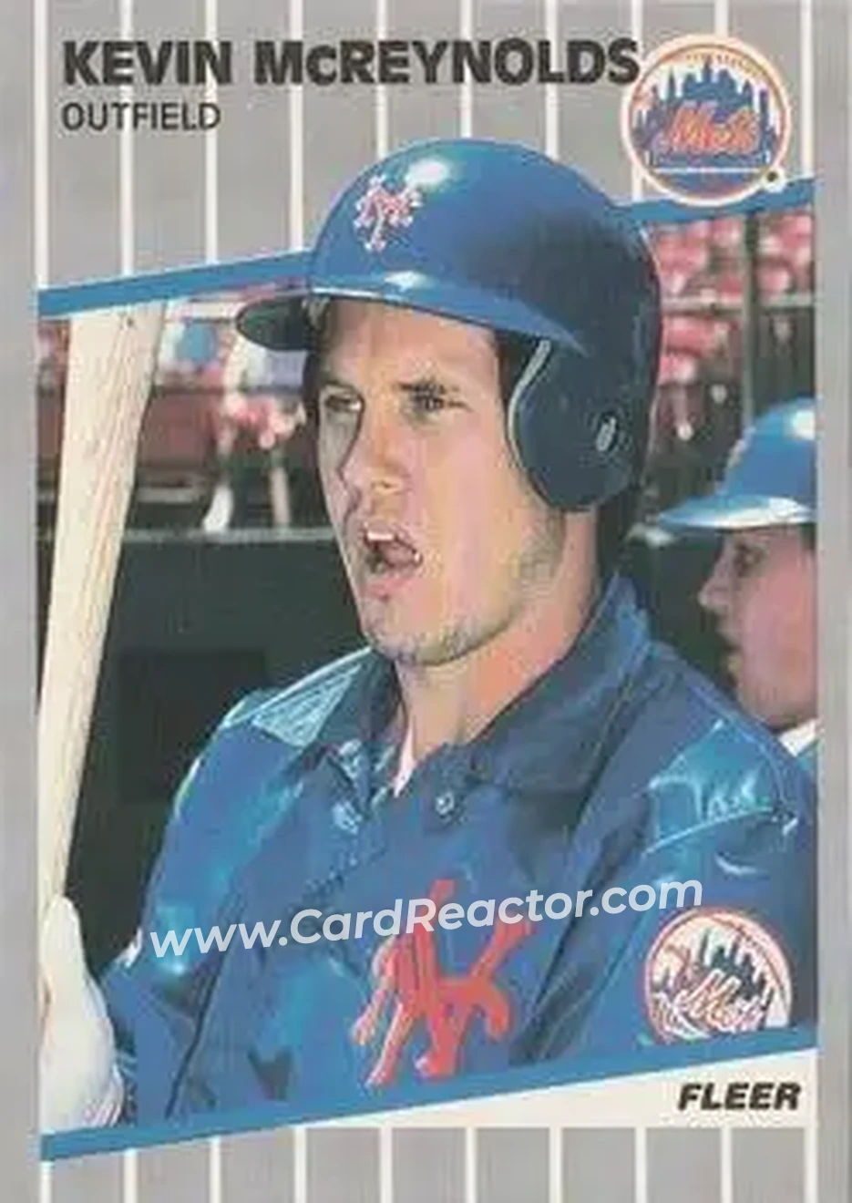 1989 Fleer #44 - Kevin McReynolds - New York Mets - Front 1989 Fleer #44 - Kevin McReynolds - New York Mets - Front