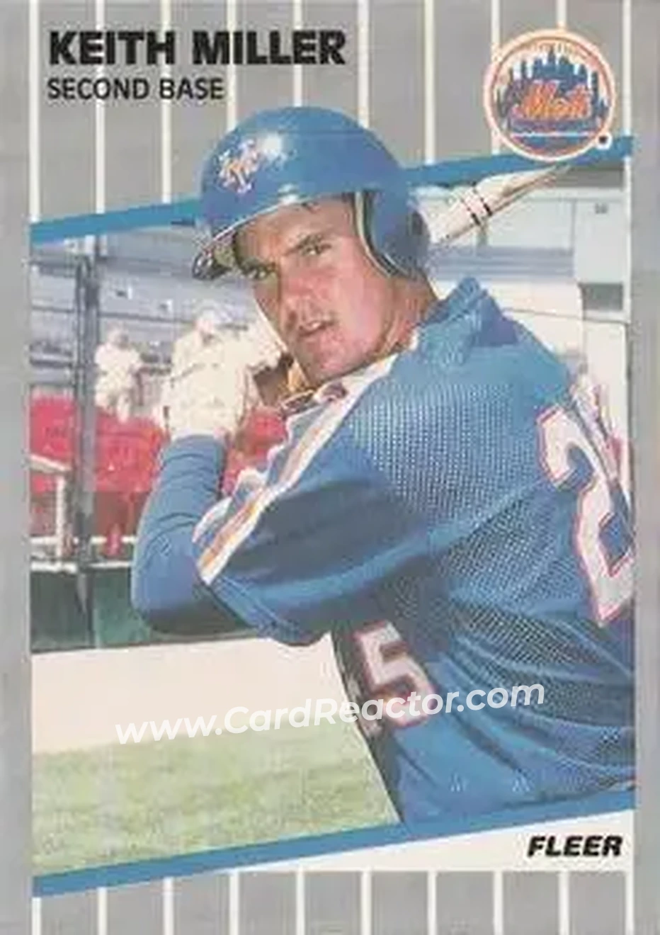 1989 Fleer #45 - Keith Miller - New York Mets - Front 1989 Fleer #45 - Keith Miller - New York Mets - Front