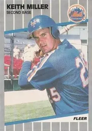 1989 Fleer #45 - Keith Miller - New York Mets 1989 Fleer #45 - Keith Miller - New York Mets