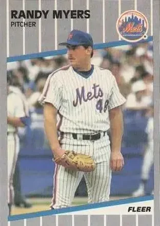 1989 Fleer #46 - Randy Myers - New York Mets