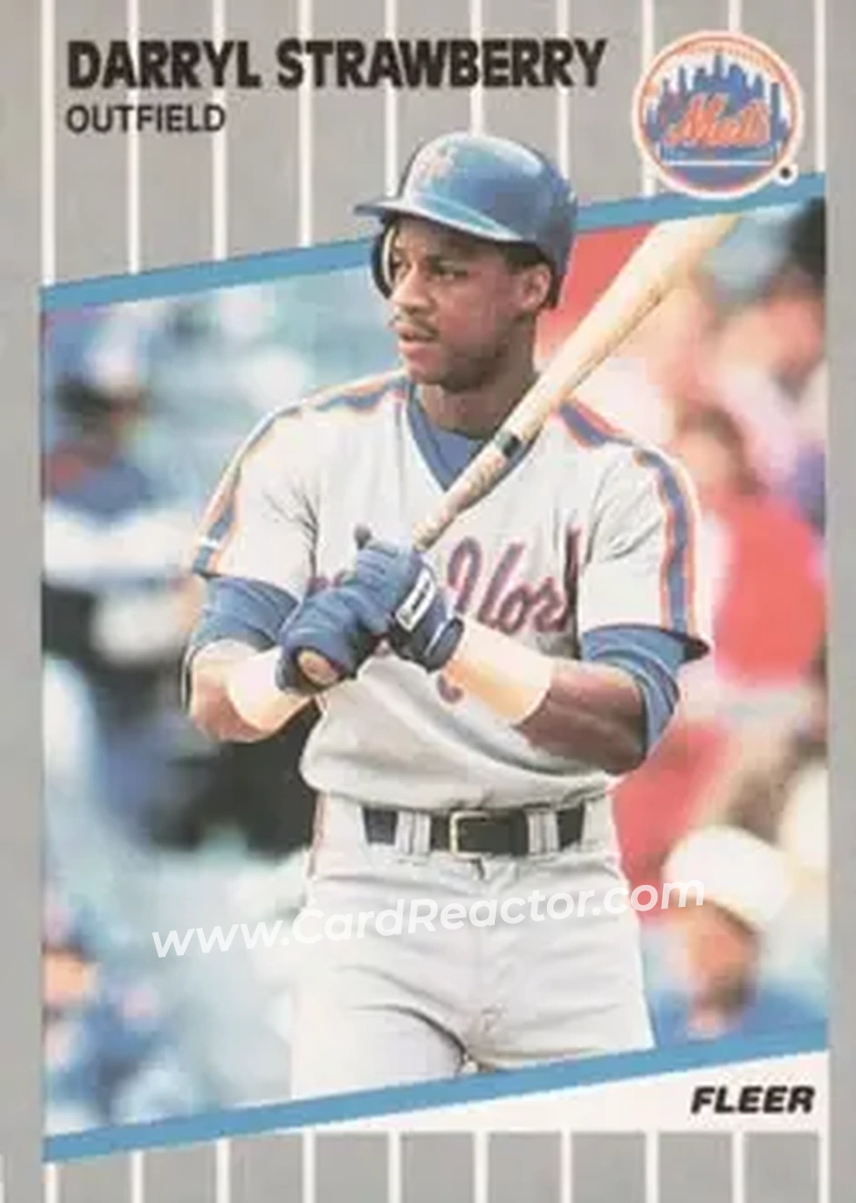 1989 Fleer #49 - Darryl Strawberry - New York Mets - Front 1989 Fleer #49 - Darryl Strawberry - New York Mets - Front