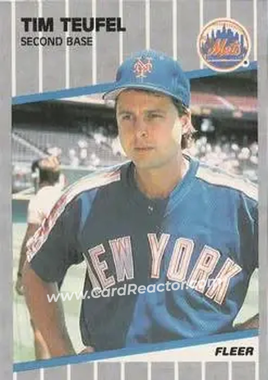 1989 Fleer #50 - Tim Teufel - New York Mets - Front