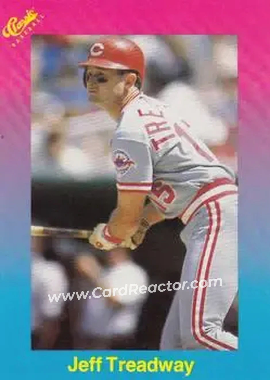 1989 Classic #54 - Jeff Treadway - Cincinnati Reds - Front