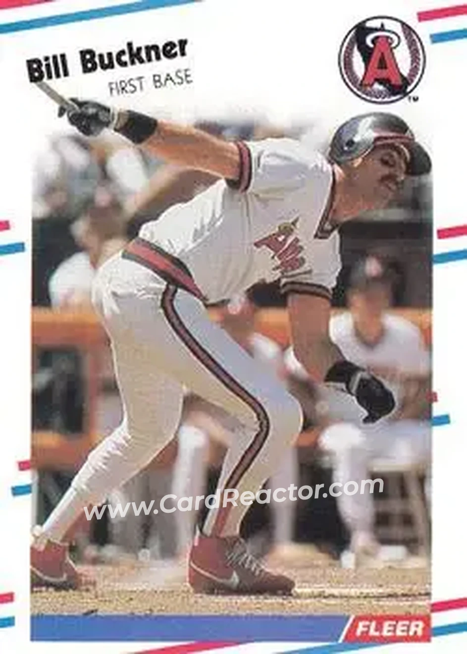 1988 Fleer #486 - Bill Buckner - California Angels - Front
