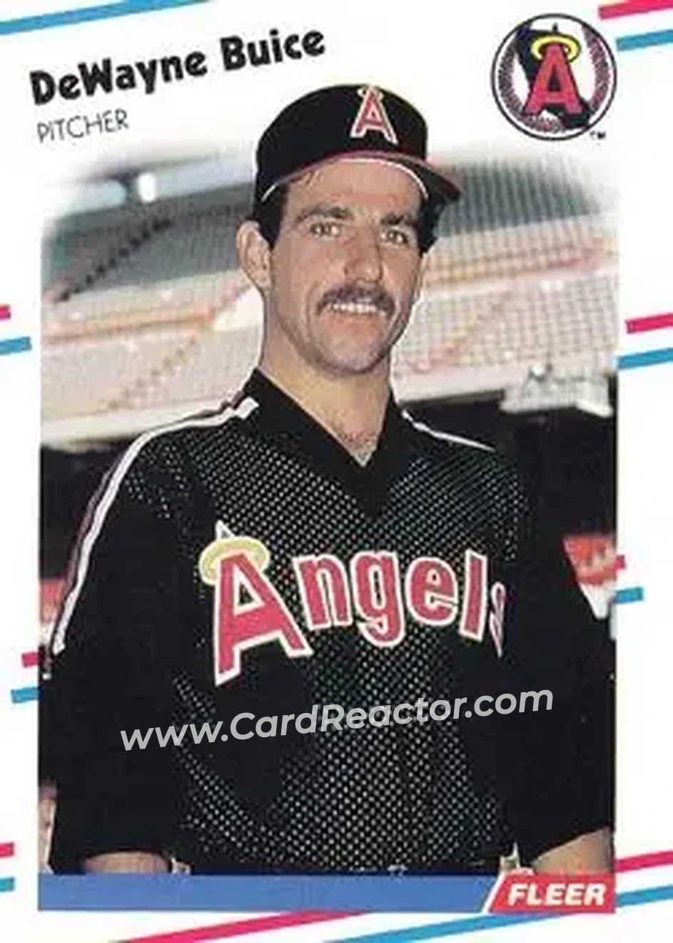 1988 Fleer #487 - DeWayne Buice - California Angels - Front