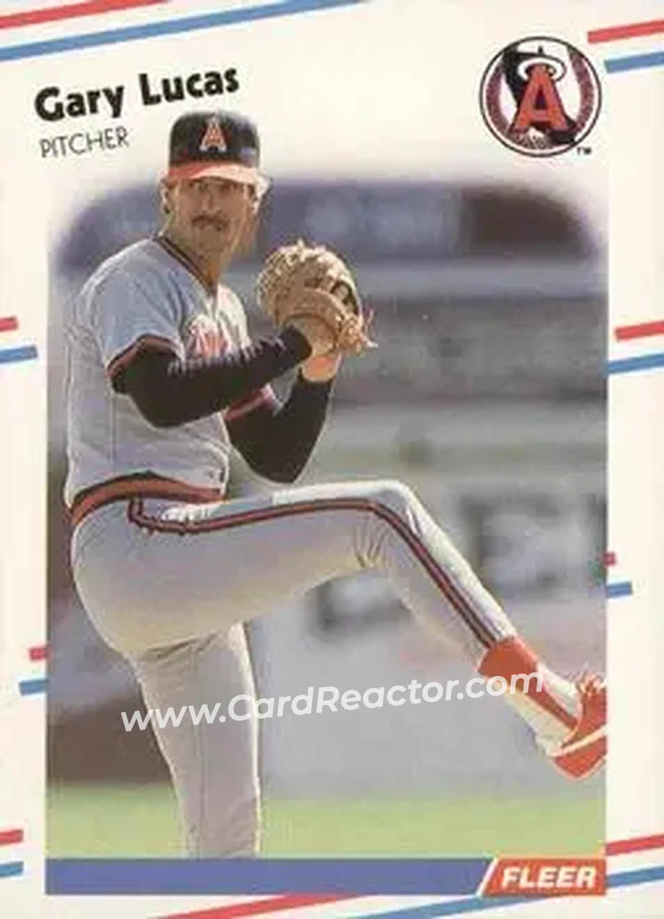 1988 Fleer #495 - Gary Lucas - California Angels - Front 1988 Fleer #495 - Gary Lucas - California Angels - Front