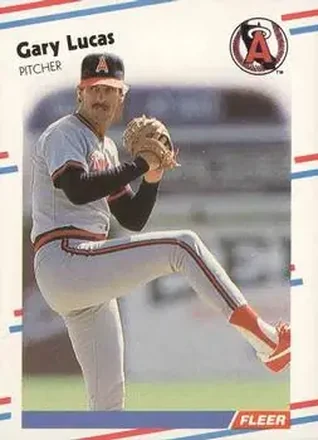 1988 Fleer #495 - Gary Lucas - California Angels