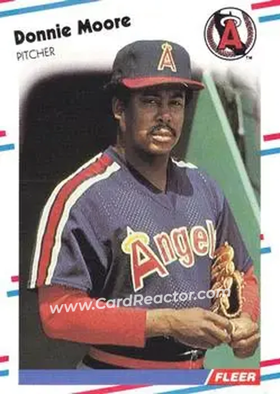 1988 Fleer #500 - Donnie Moore - California Angels - Front 1988 Fleer #500 - Donnie Moore - California Angels - Front