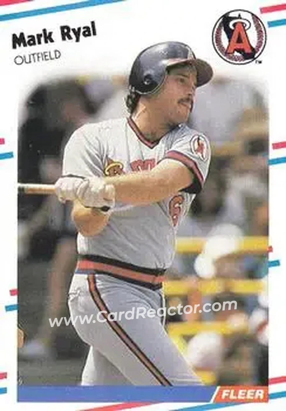 1988 Fleer #503 - Mark Ryal - California Angels - Front