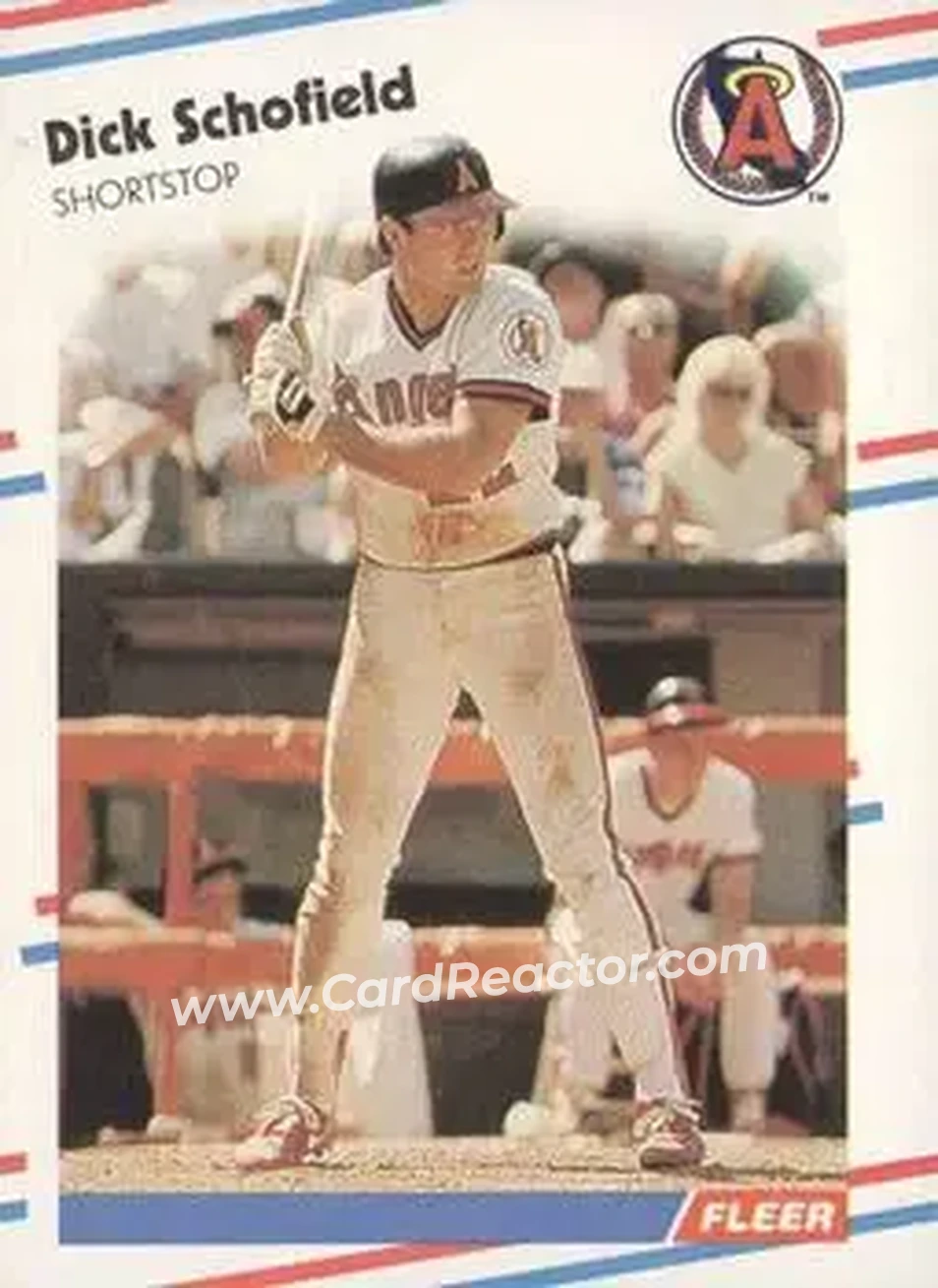 1988 Fleer #504 - Dick Schofield - California Angels - Front 1988 Fleer #504 - Dick Schofield - California Angels - Front