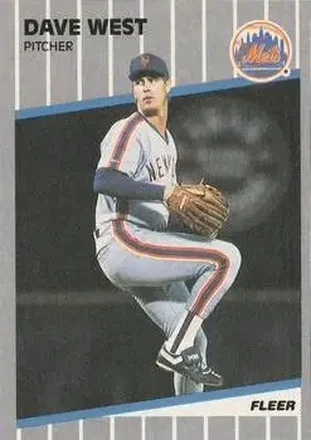 1989 Fleer #51 - David West - New York Mets 1989 Fleer #51 - David West - New York Mets