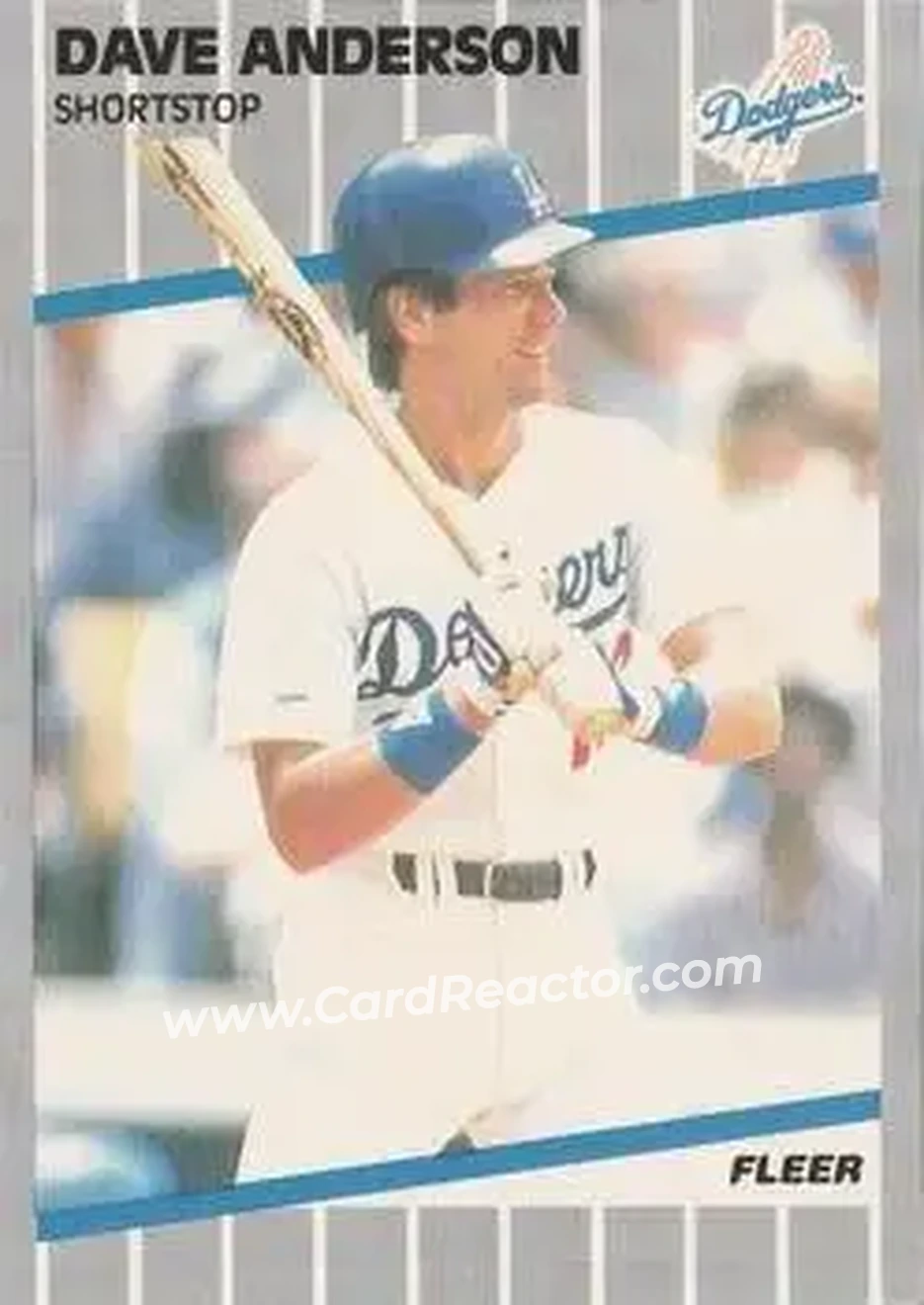 1989 Fleer #53 - Dave Anderson - Los Angeles Dodgers - Front 1989 Fleer #53 - Dave Anderson - Los Angeles Dodgers - Front