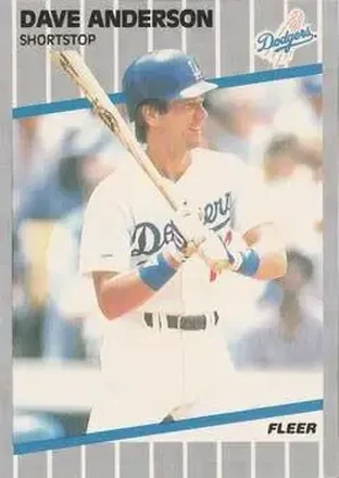 1989 Fleer #53 - Dave Anderson - Los Angeles Dodgers