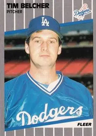 1989 Fleer #54 - Tim Belcher - Los Angeles Dodgers