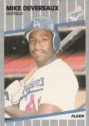 1989 Fleer #56 - Mike Devereaux - Los Angeles Dodgers 1989 Fleer #56 - Mike Devereaux - Los Angeles Dodgers