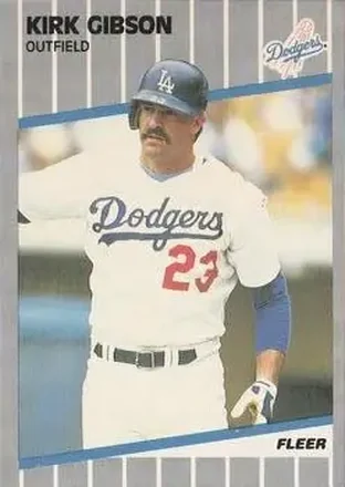 1989 Fleer #57 - Kirk Gibson - Los Angeles Dodgers
