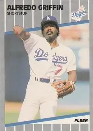 1989 Fleer #58 - Alfredo Griffin - Los Angeles Dodgers 1989 Fleer #58 - Alfredo Griffin - Los Angeles Dodgers