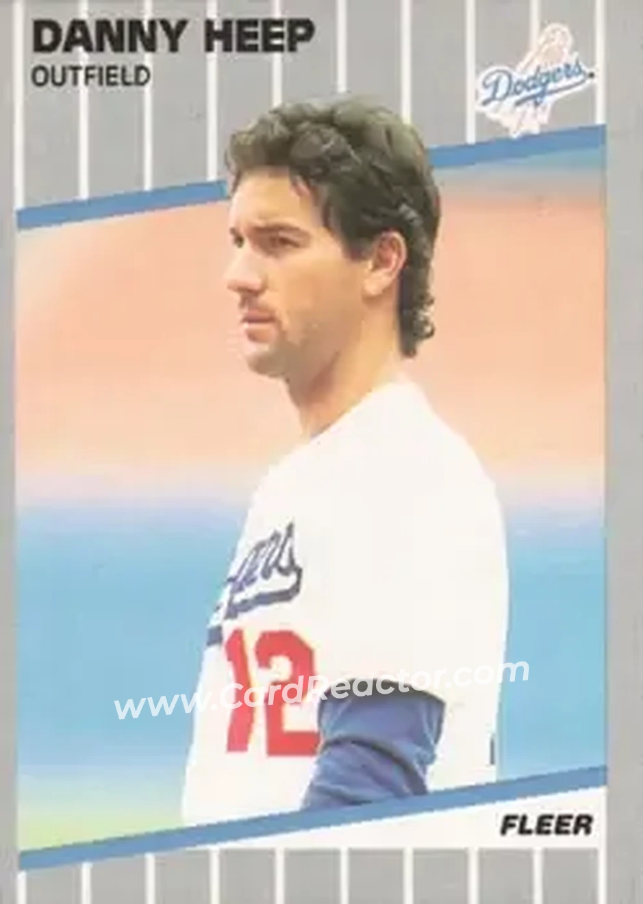 1989 Fleer #61 - Danny Heep - Los Angeles Dodgers - Front 1989 Fleer #61 - Danny Heep - Los Angeles Dodgers - Front