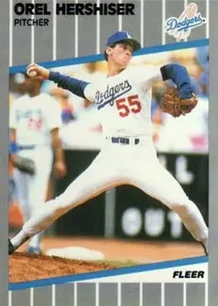 1989 Fleer #62 - Orel Hershiser - Los Angeles Dodgers