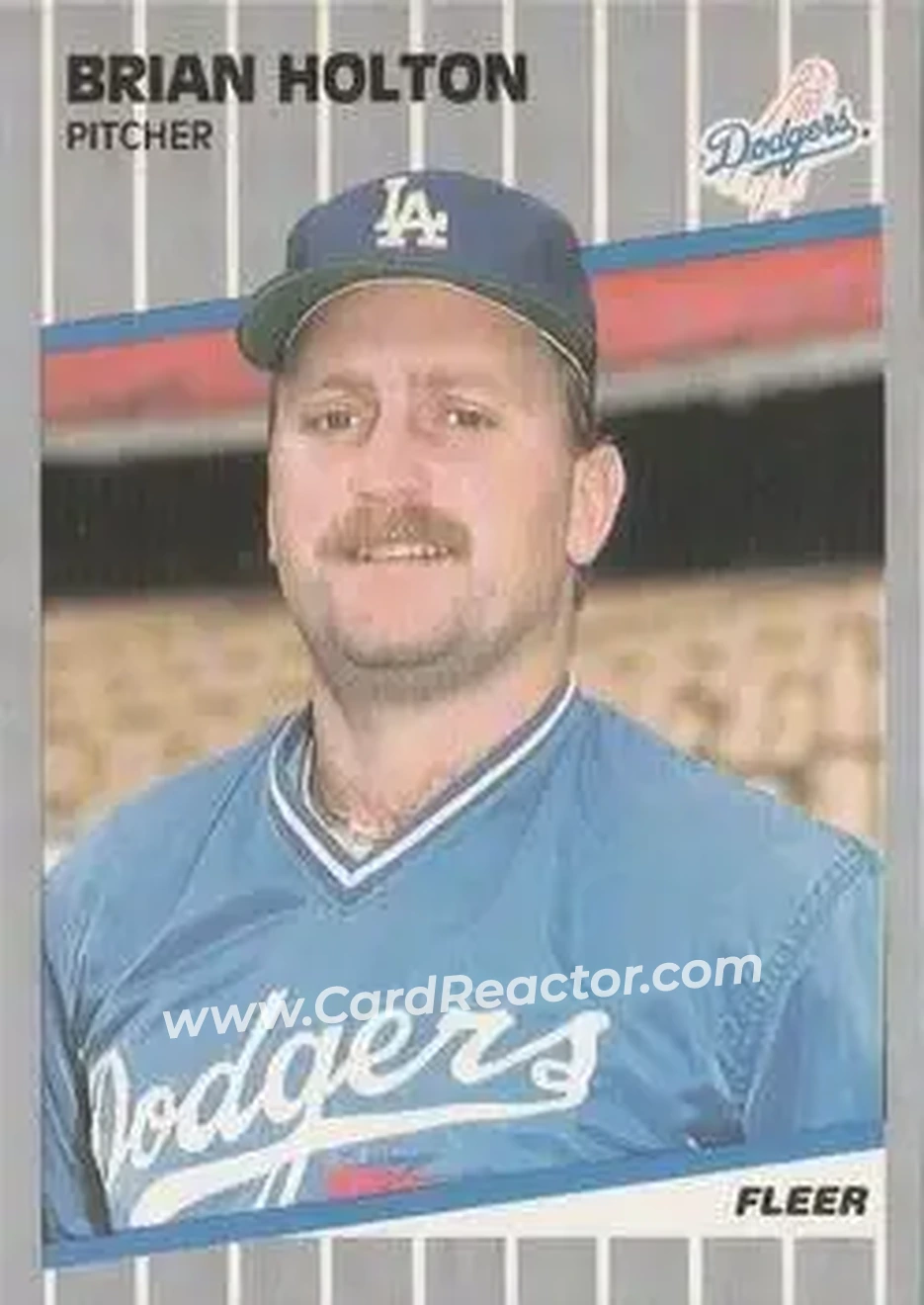 1989 Fleer #63 - Brian Holton - Los Angeles Dodgers - Front 1989 Fleer #63 - Brian Holton - Los Angeles Dodgers - Front