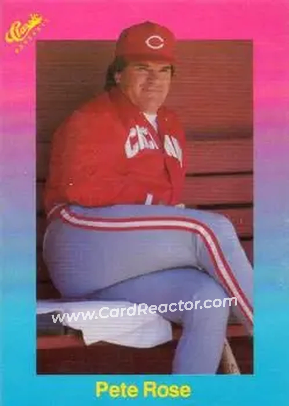 1989 Classic #71 - Pete Rose - Cincinnati Reds - Front 1989 Classic #71 - Pete Rose - Cincinnati Reds - Front