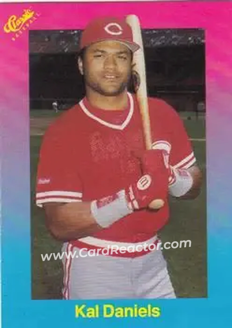 1989 Classic #74 - Kal Daniels - Cincinnati Reds - Front 1989 Classic #74 - Kal Daniels - Cincinnati Reds - Front