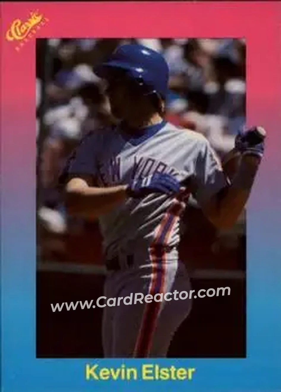 1989 Classic #75 - Kevin Elster - New York Mets - Front