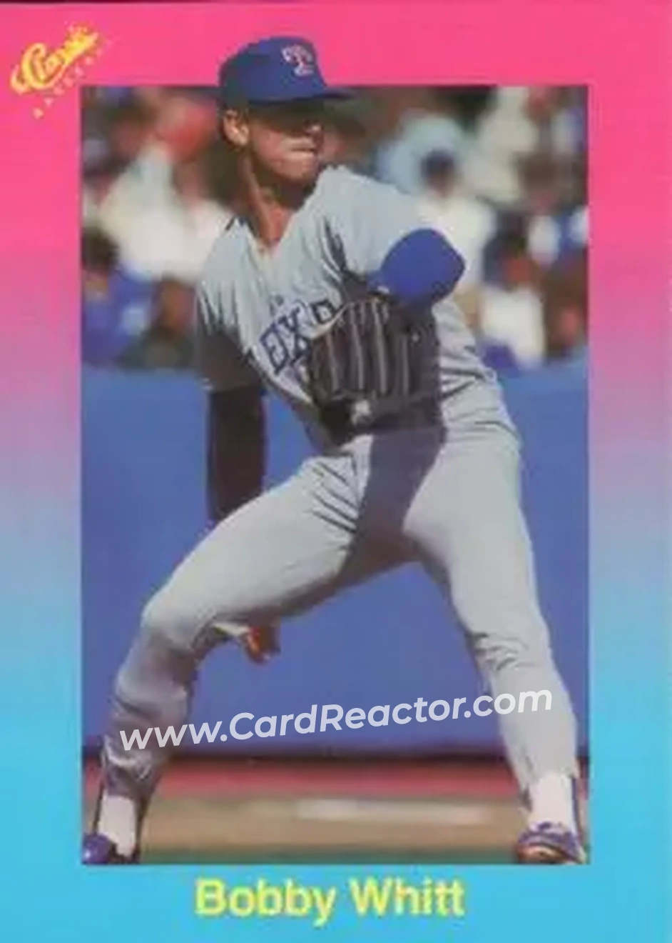 1989 Classic #77 - Bobby Witt - Texas Rangers - Front