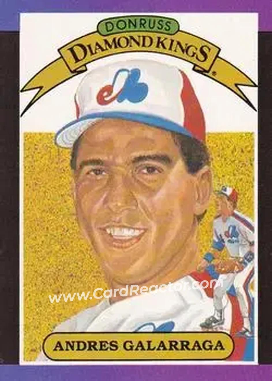 1989 Donruss #14 - Andres Galarraga - Montreal Expos - Front 1989 Donruss #14 - Andres Galarraga - Montreal Expos - Front