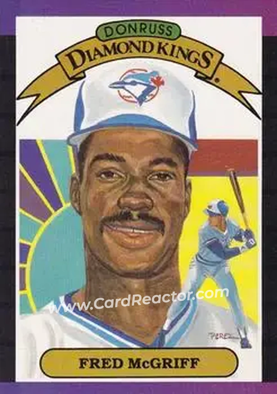 1989 Donruss #16 - Fred McGriff - Toronto Blue Jays - Front