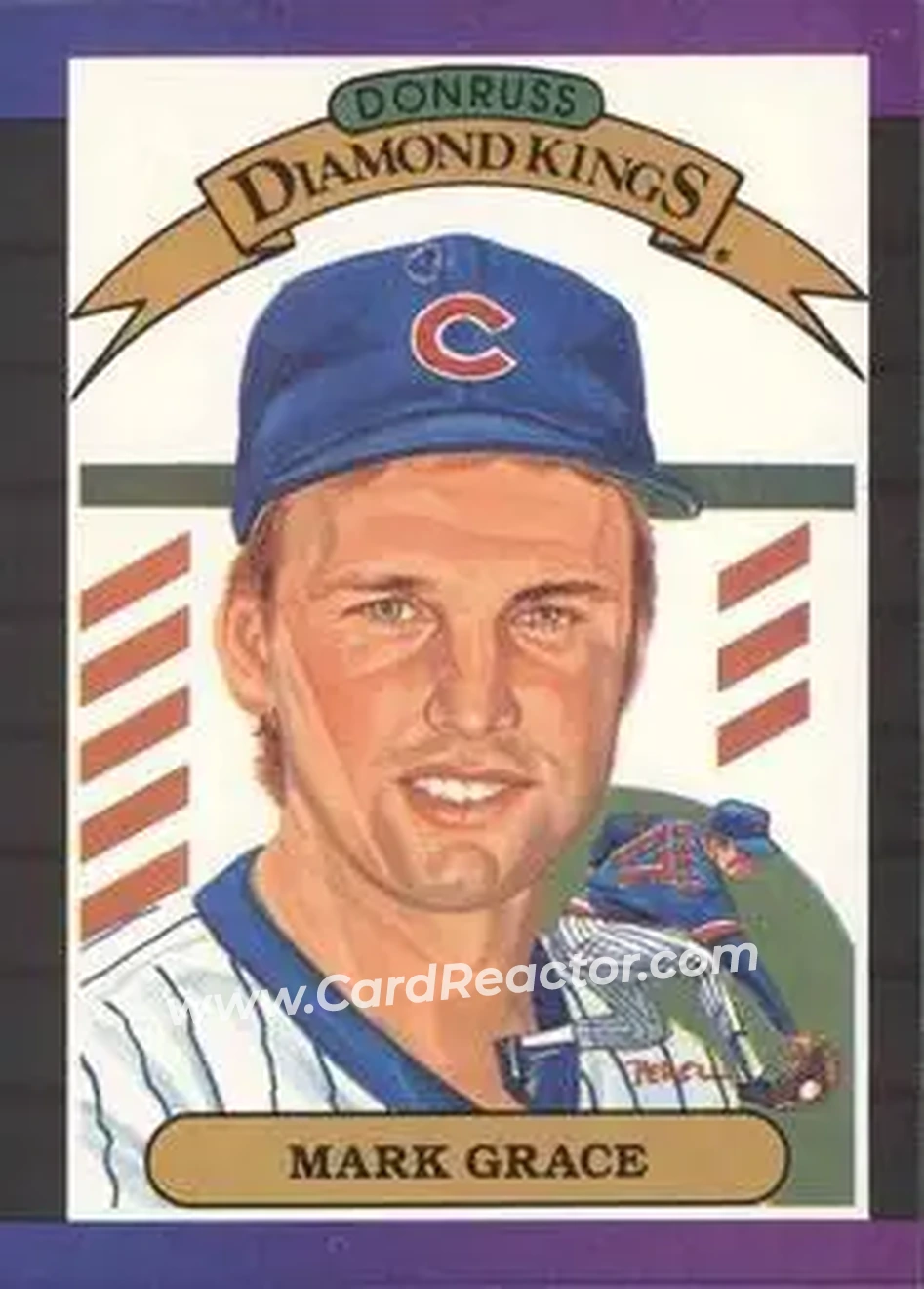 1989 Donruss #17 - Mark Grace - Chicago Cubs - Front
