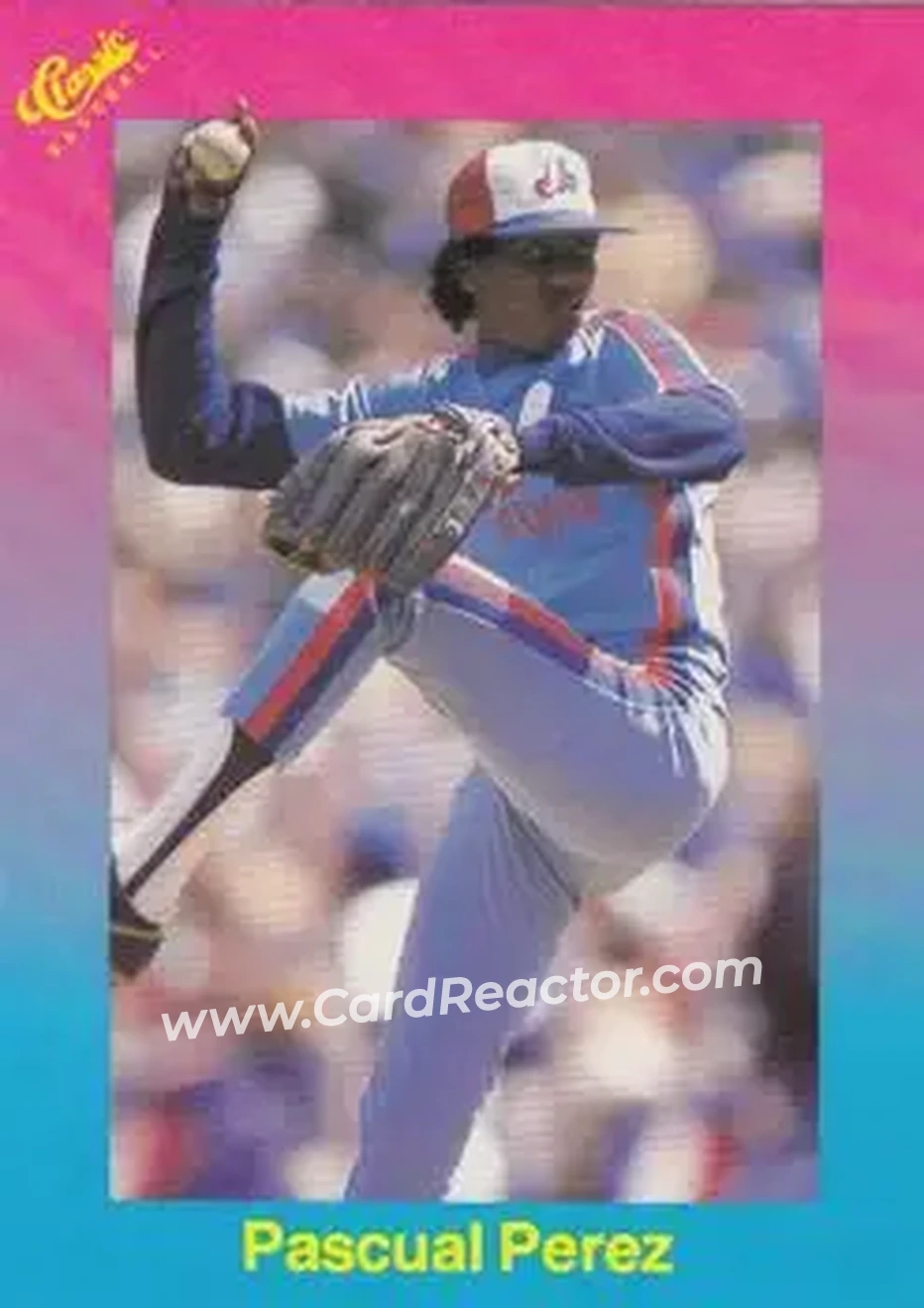 1989 Classic #85 - Pascual Perez - Montreal Expos - Front