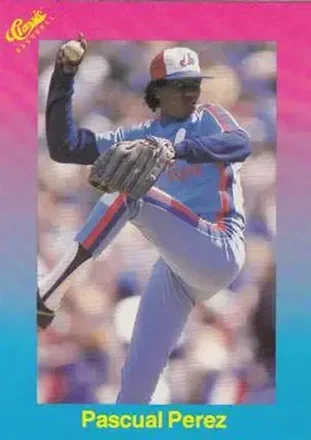 1989 Classic #85 - Pascual Perez - Montreal Expos 1989 Classic #85 - Pascual Perez - Montreal Expos