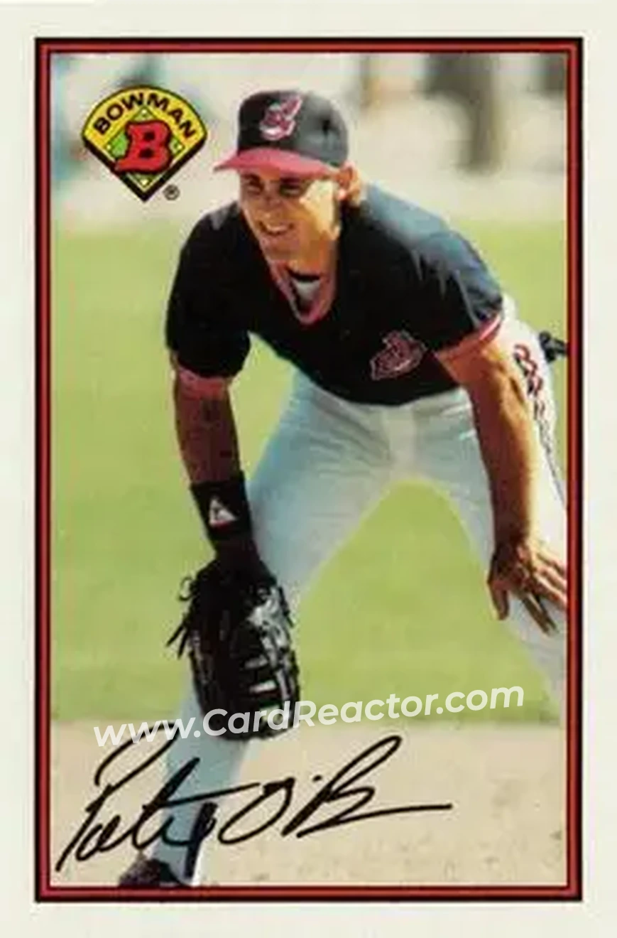 1989 Bowman #84 - Pete O'Brien - Cleveland Indians - Front