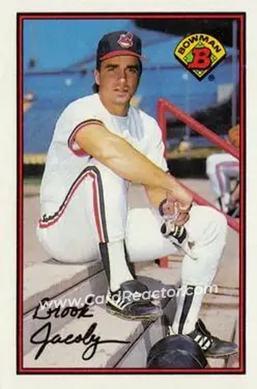 1989 Bowman #86 - Brook Jacoby - Cleveland Indians - Front 1989 Bowman #86 - Brook Jacoby - Cleveland Indians - Front