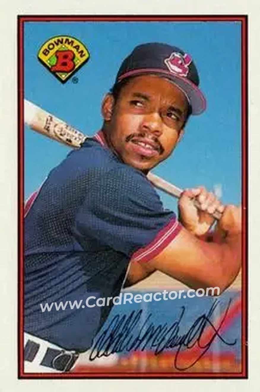 1989 Bowman #90 - Oddibe McDowell - Cleveland Indians - Front 1989 Bowman #90 - Oddibe McDowell - Cleveland Indians - Front