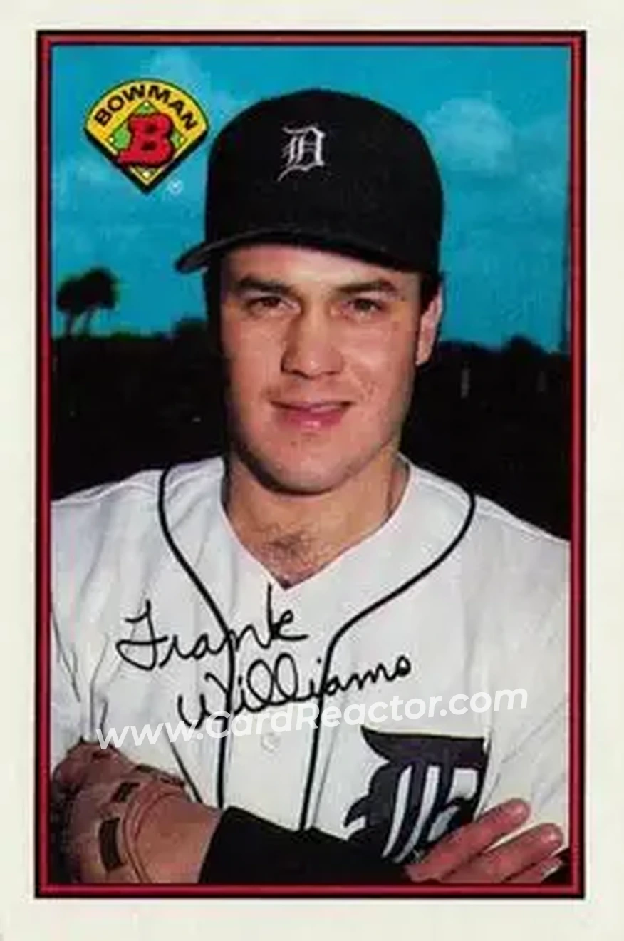 1989 Bowman #100 - Frank Williams - Detroit Tigers - Front