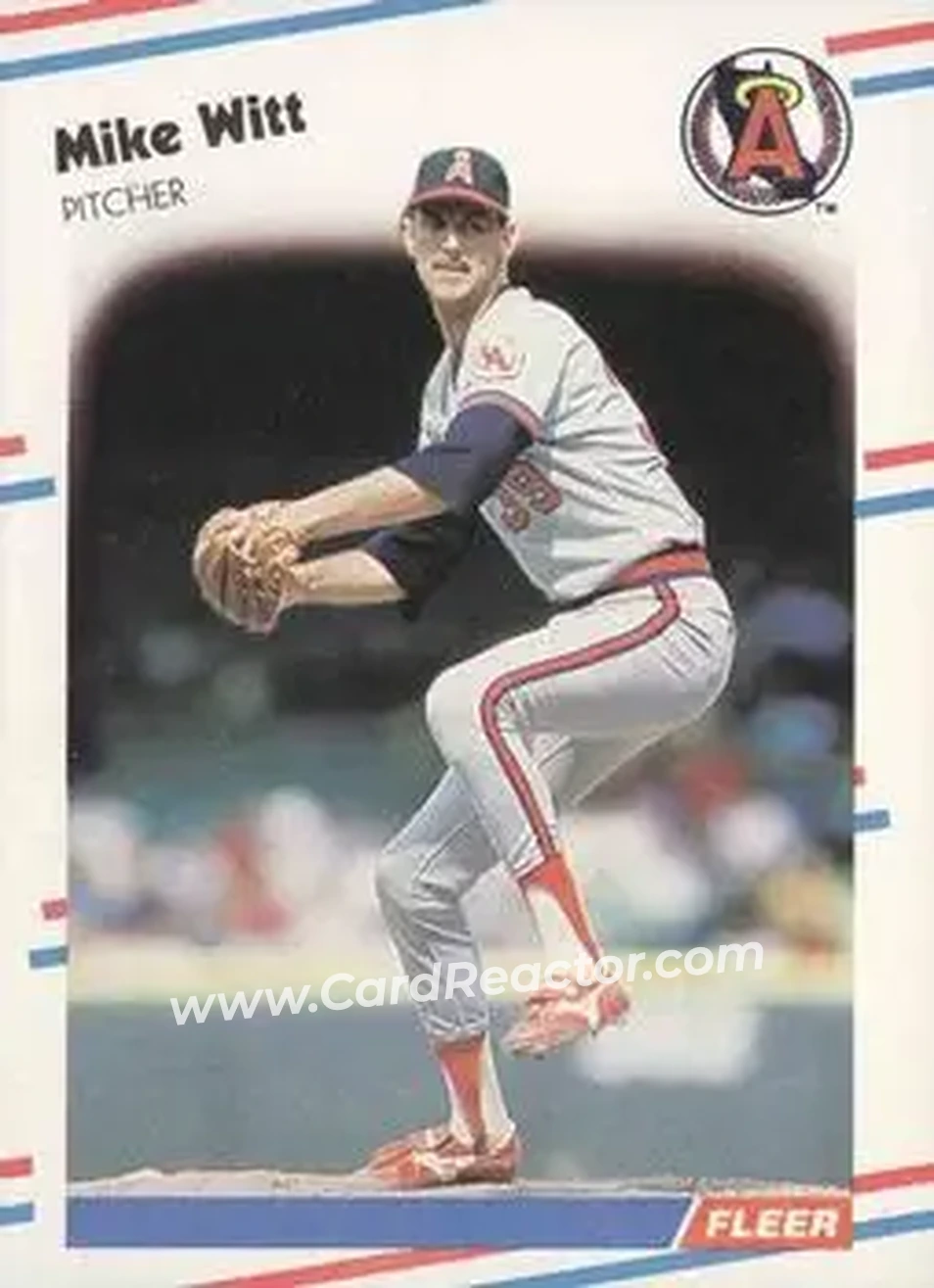 1988 Fleer #507 - Mike Witt - California Angels - Front