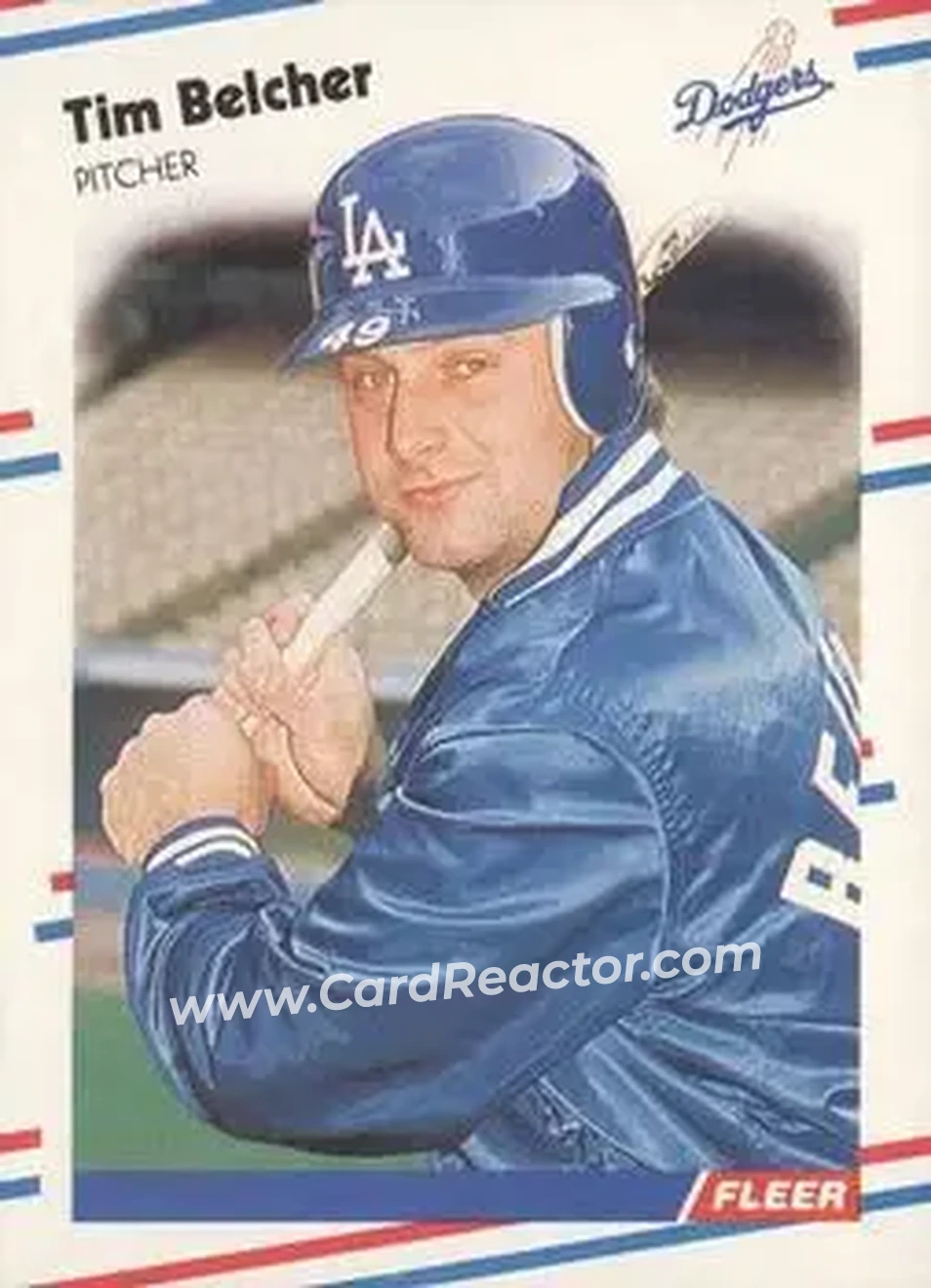 1988 Fleer #509 - Tim Belcher - Los Angeles Dodgers - Front