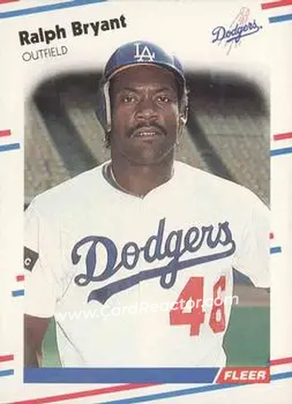 1988 Fleer #510 - Ralph Bryant - Los Angeles Dodgers - Front