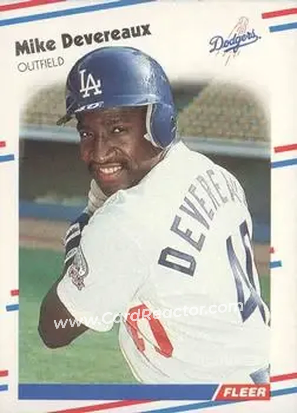 1988 Fleer #512 - Mike Devereaux - Los Angeles Dodgers