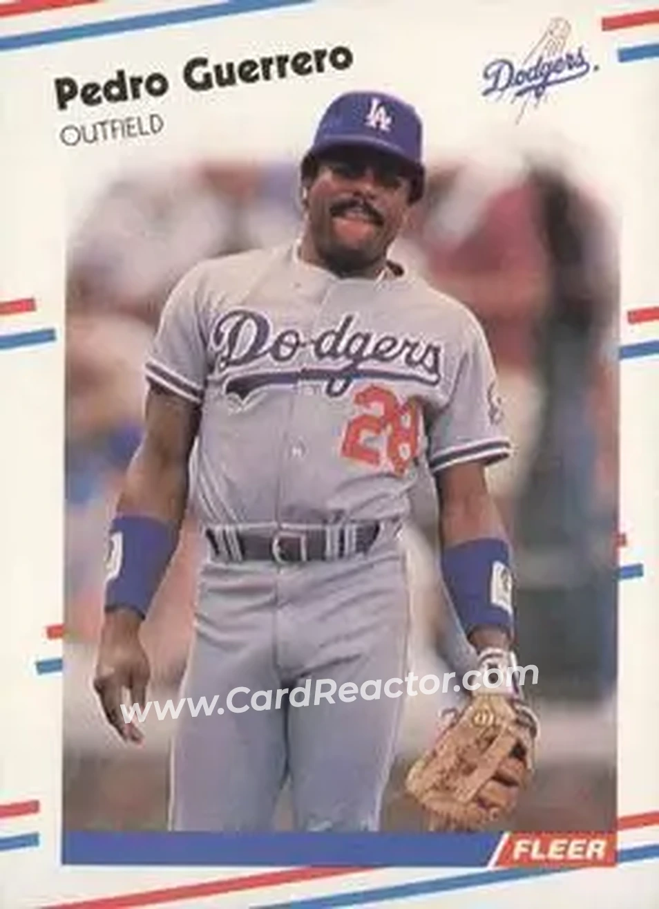 1988 Fleer #514 - Pedro Guerrero - Los Angeles Dodgers - Front