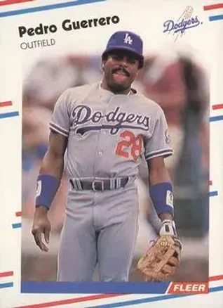 1988 Fleer #514 - Pedro Guerrero - Los Angeles Dodgers