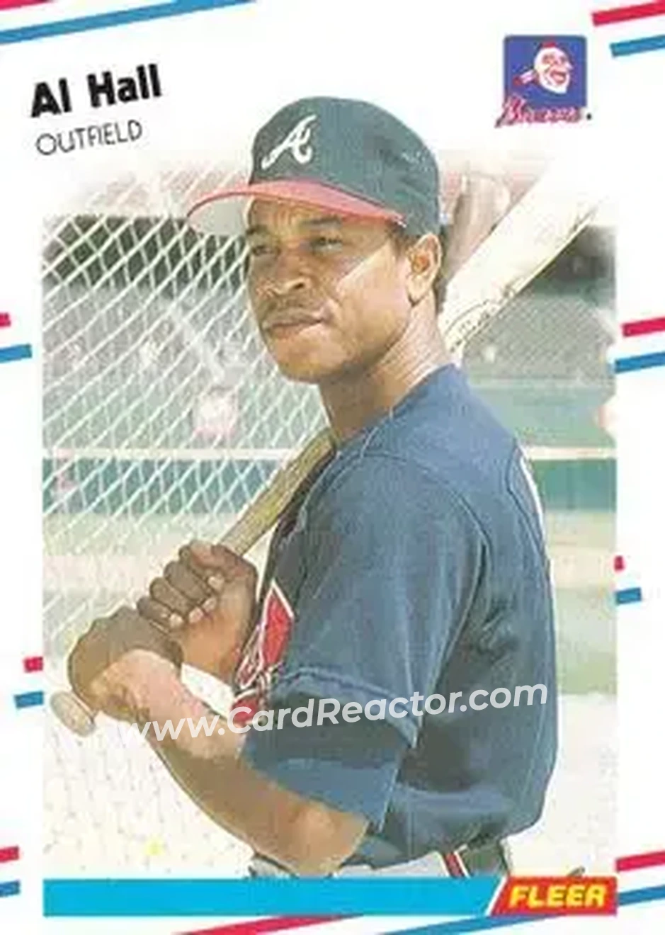 1988 Fleer #541 - Al Hall - Atlanta Braves - Front