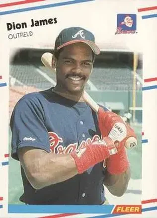 1988 Fleer #543 - Dion James - Atlanta Braves