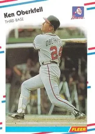 1988 Fleer #545 - Ken Oberkfell - Atlanta Braves 1988 Fleer #545 - Ken Oberkfell - Atlanta Braves