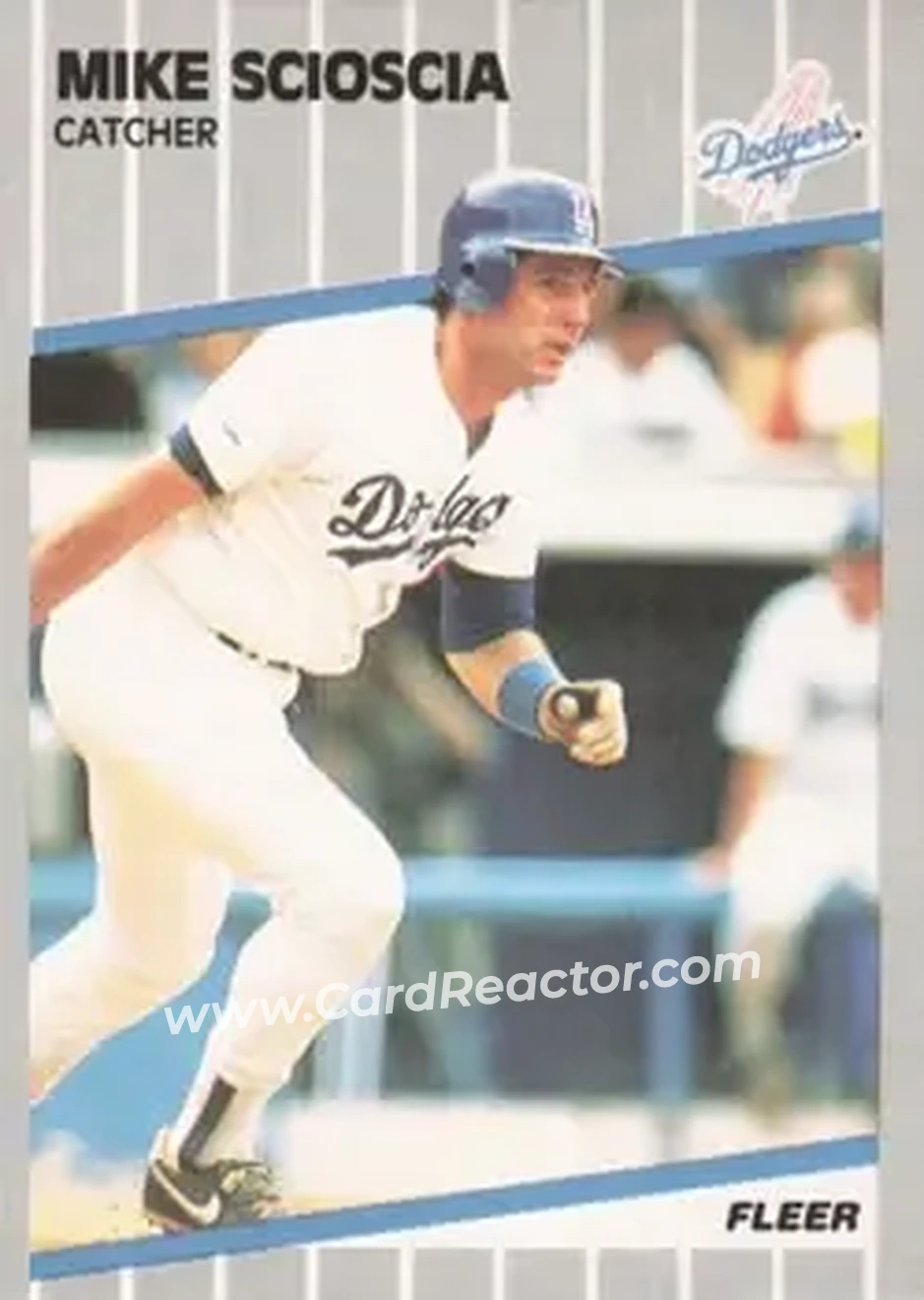 1989 Fleer #71 - Mike Scioscia - Los Angeles Dodgers - Front