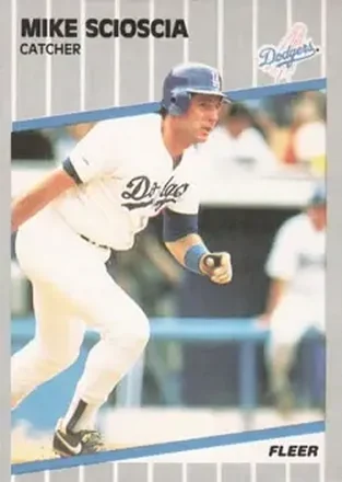 1989 Fleer #71 - Mike Scioscia - Los Angeles Dodgers